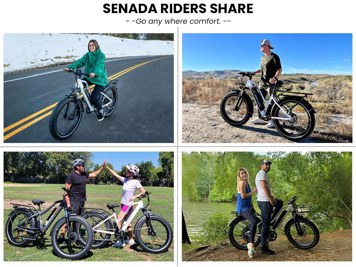 Senada HERALD PLUS: 1000W Fat Tire E-Bike | 80 Miles Range | Hydraulic Brakes & Step-Thru Design - Wheels of America