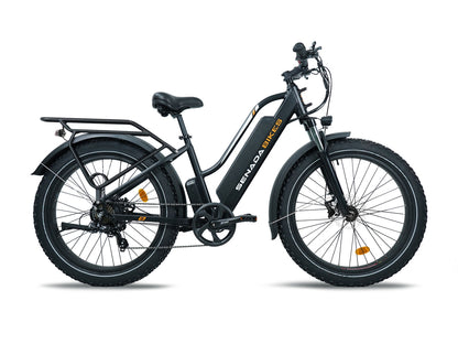 Senada HERALD PLUS: 1000W Fat Tire E-Bike | 80 Miles Range | Hydraulic Brakes & Step-Thru Design - Wheels of America