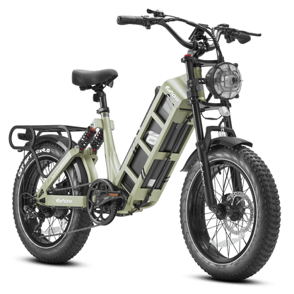 Eahora Juliet 1000W Long-Range Step-Thru Electric Bike | 48V 60Ah Battery | Dual Suspension - Wheels of America