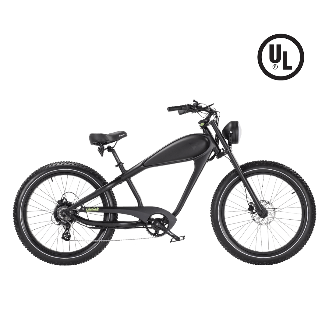 Revi Bikes Cheetah Plus - Café Racer Vintage Electric Bike - Wheels of America