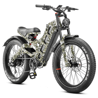 Eahora Romeo Pro Electric Bike | 48V 60Ah Battery | 34 MPH | Full Suspension - Wheels of America