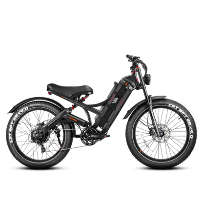 Eahora Romeo Pro Electric Bike | 48V 60Ah Battery | 34 MPH | Full Suspension - Wheels of America