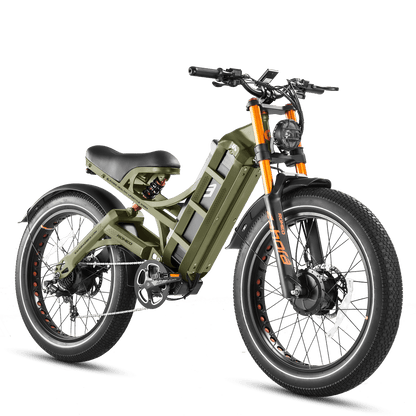 Eahora Romeo Pro II Dual-Motor Electric Bike | 52V 60Ah Battery | 44 MPH | Full Suspension - Wheels of America