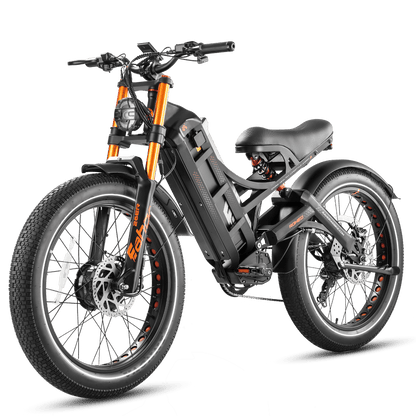 Eahora Romeo Pro II Dual-Motor Electric Bike | 52V 60Ah Battery | 44 MPH | Full Suspension - Wheels of America