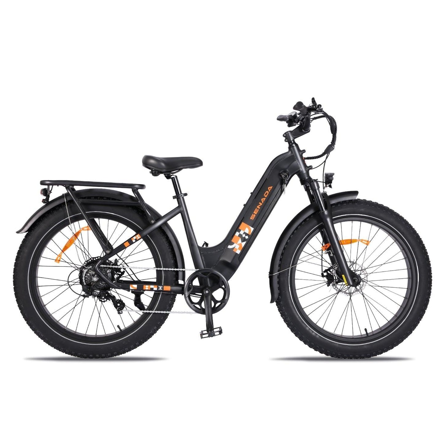 Senada MAYOR 750W Electric Fat Tire Bike | 70 Miles Range & Full Suspension - Wheels of America