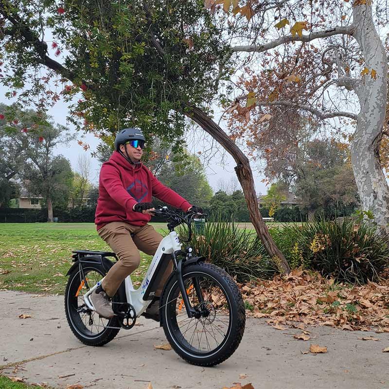 Senada MAYOR 750W Electric Fat Tire Bike | 70 Miles Range & Full Suspension - Wheels of America